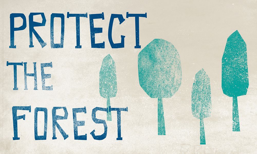 Forest Protection Planting Trees Environmet Concept
