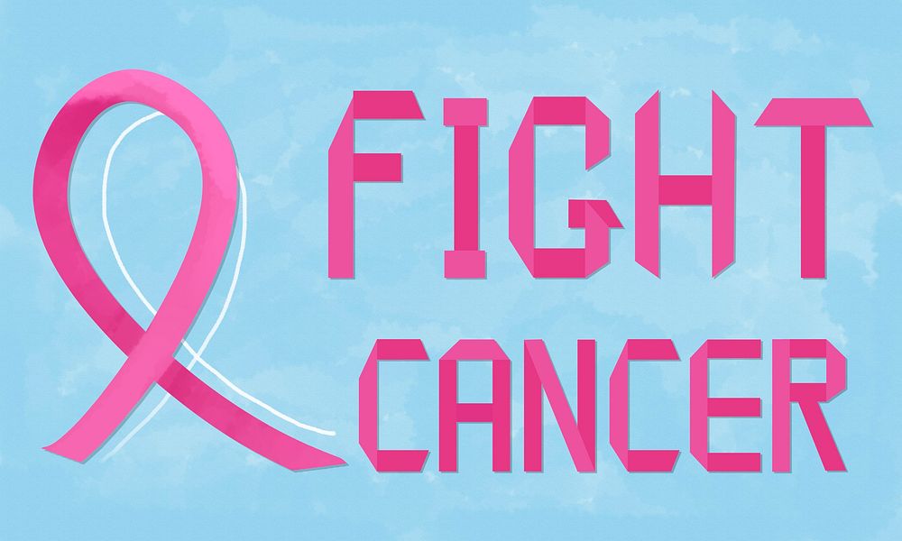 Fight Cancer Find and Cure Breast Cancer Foundation Concept