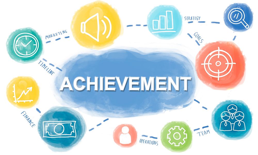 Successful Business Growing Achievement Concept