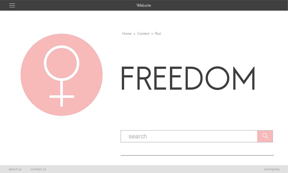 Women's Day Equality Freedom Get Involved Concept