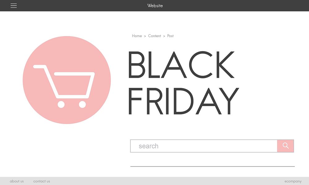 E-commerce Shop Online Homepage Sale Concept