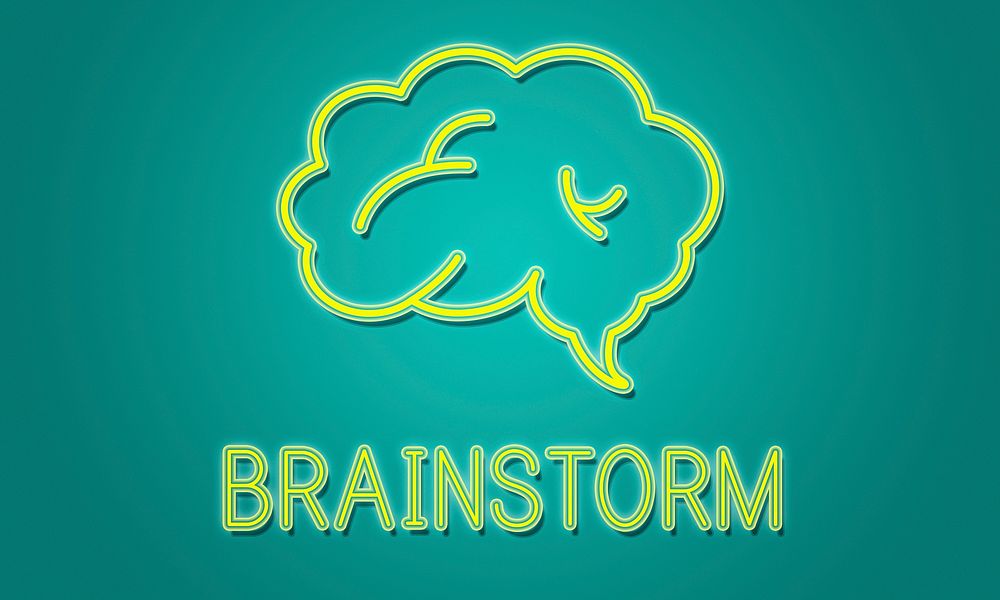 Brainstorm Ideas Sharing Solution Graphic Concept