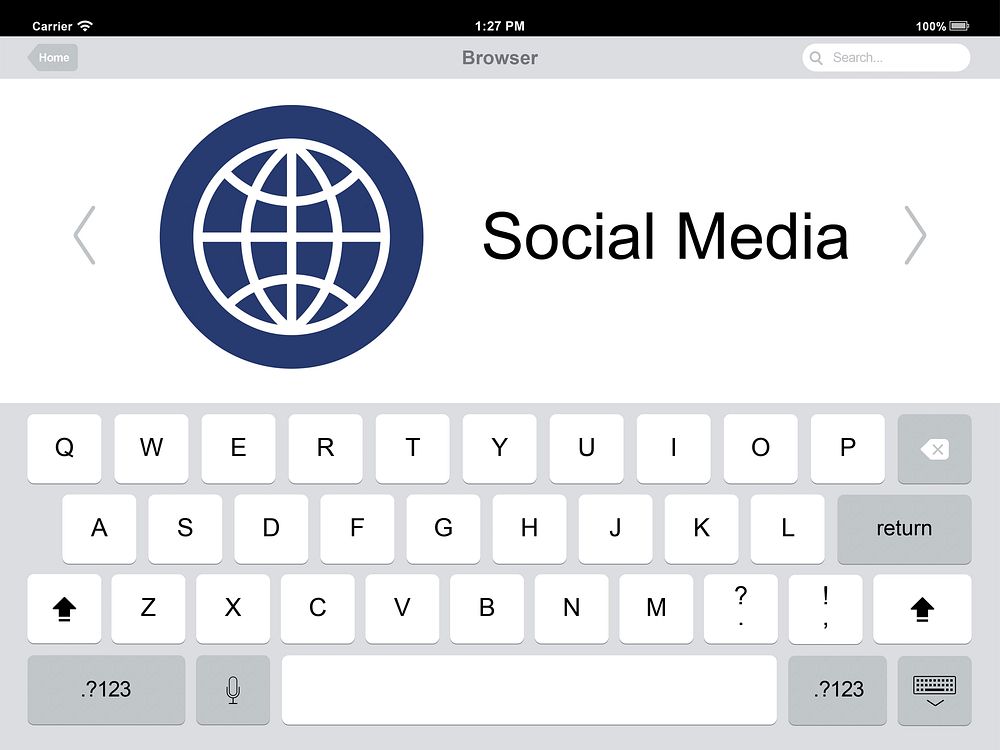 Keypad Global Communication Internet Concept