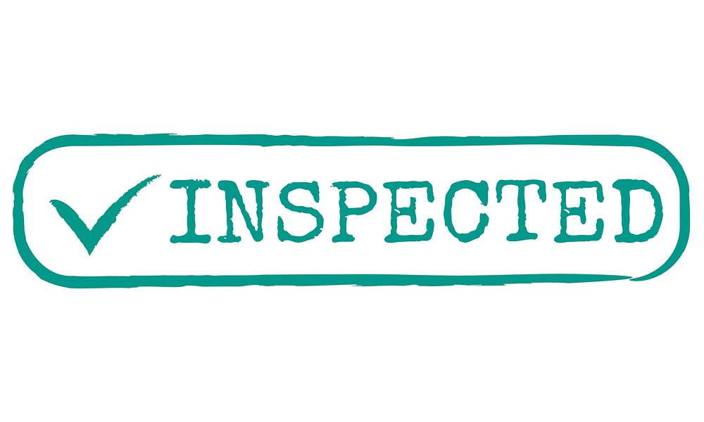 Inspected Allow Approve Authority Permit Graphic Concept