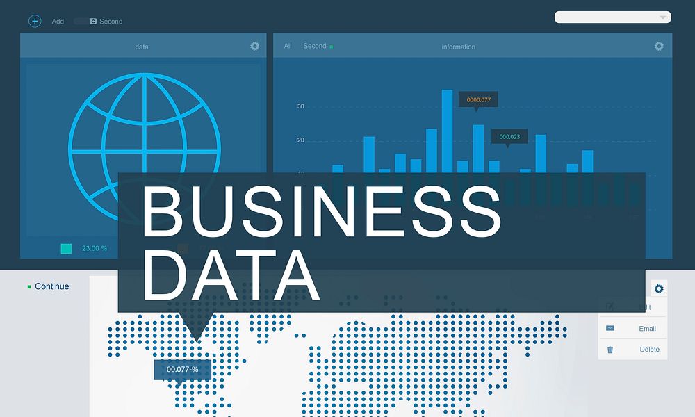 Global Business Data Analysis Growth Success Concept