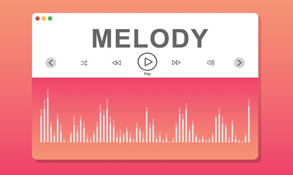 Wareform Program Melody Music Concept