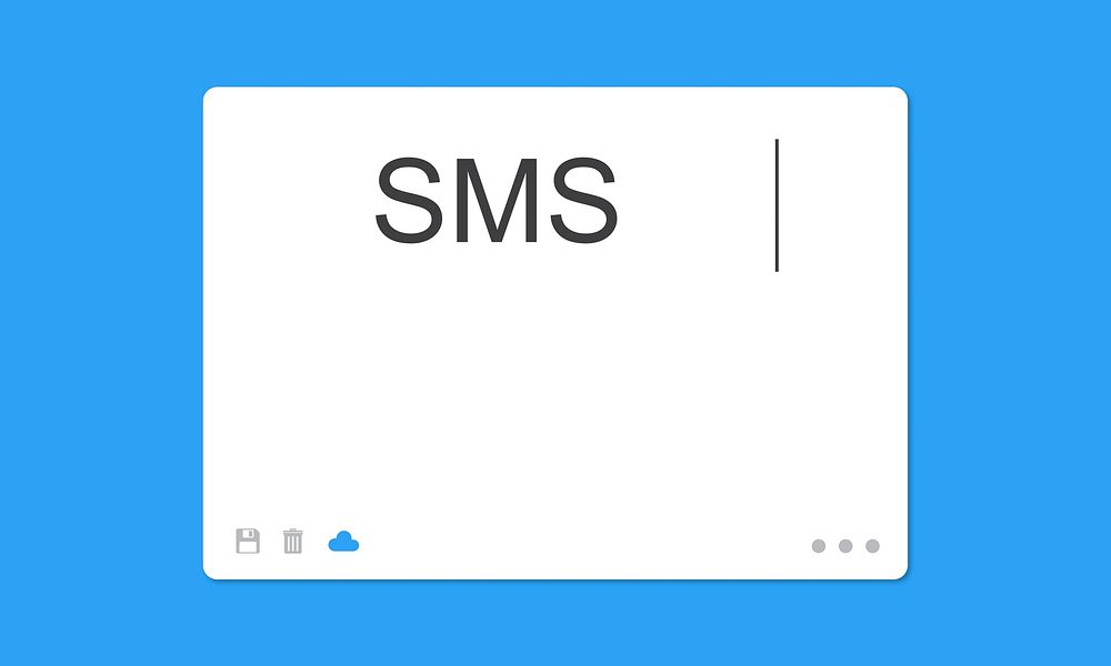 SMS Social Network Window Communication Concept