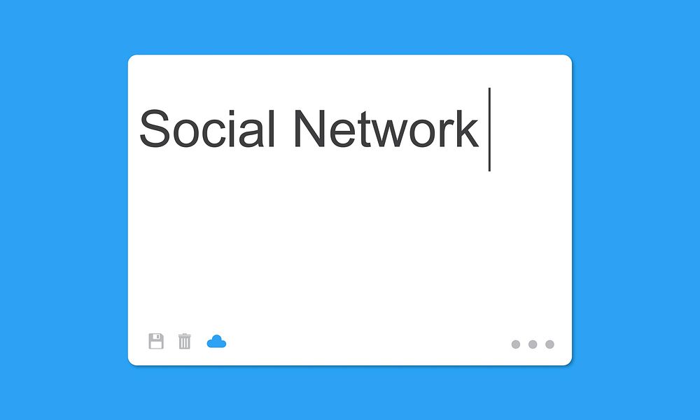 Social Network SMS Window Communication Concept