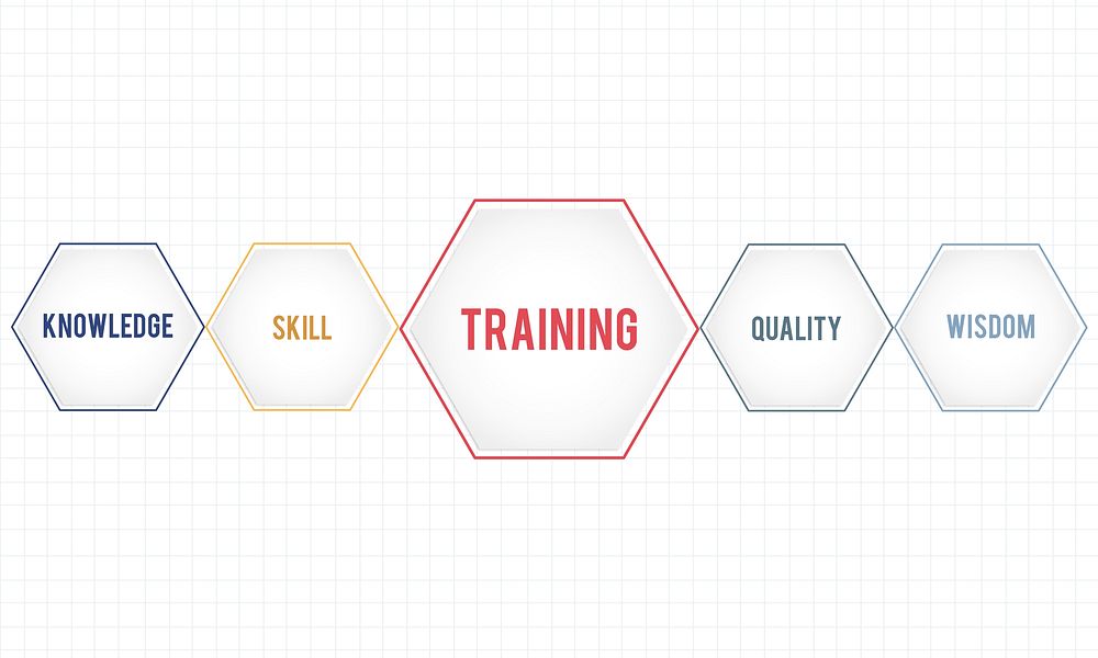 Training Success Development Geometric Forms Graphic