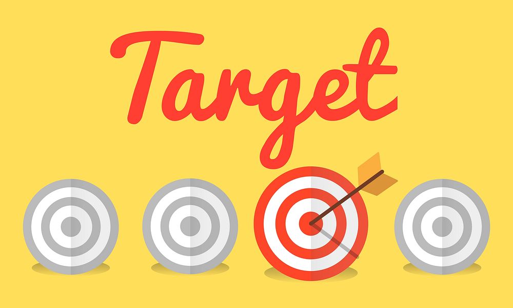 Target Goal Mission Strategy Icon Concept
