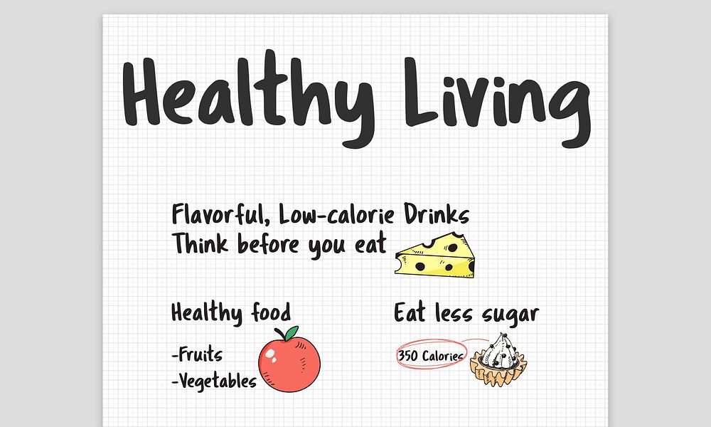 Healthy Diet Notes To Do List Concept