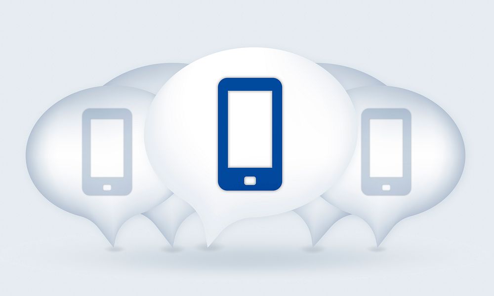Smart Phone Technology Electronic Icon Concept