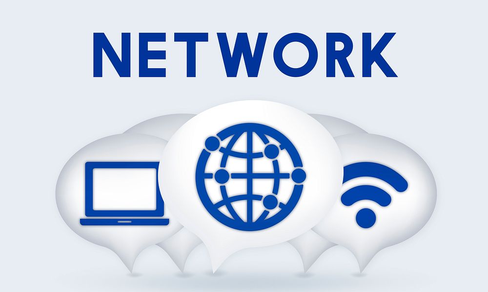 Internet Wireless Connection Icons Concept