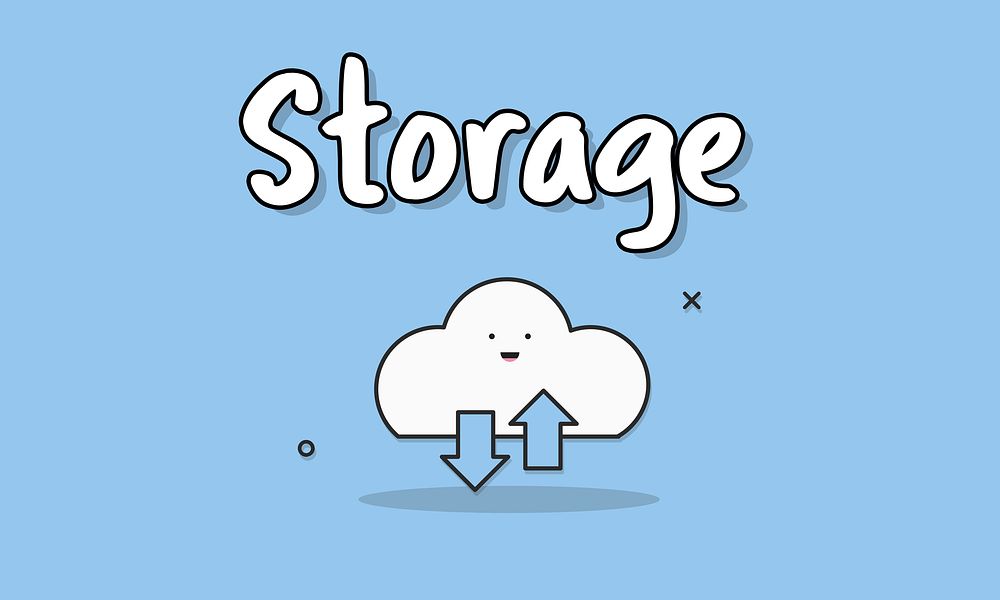 Online Storage Cloud Graphic Concept