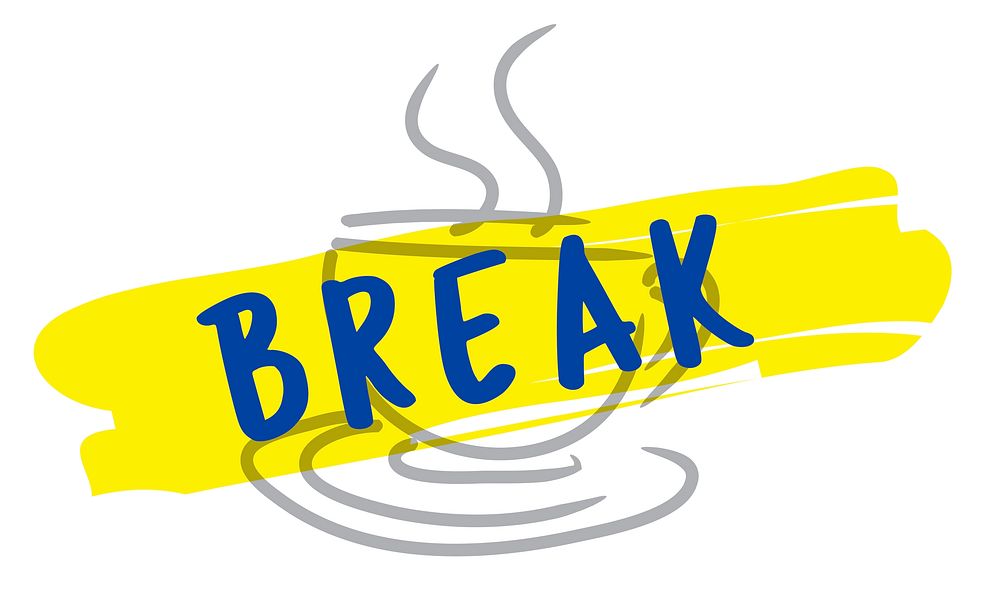 Relax Coffee Break Time Graphic Concept