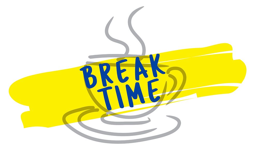 Relax Coffee Break Time Graphic Concept