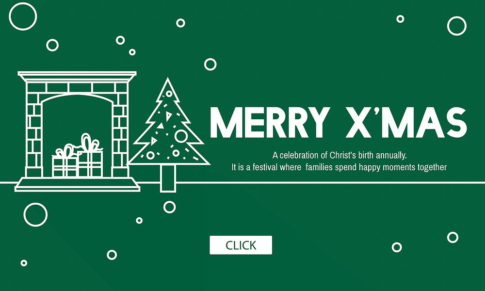 Merry Christmas Santa Clause Festive Holiday Concept