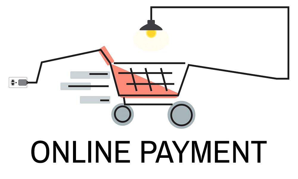 Online Shopping Online Payment Concept