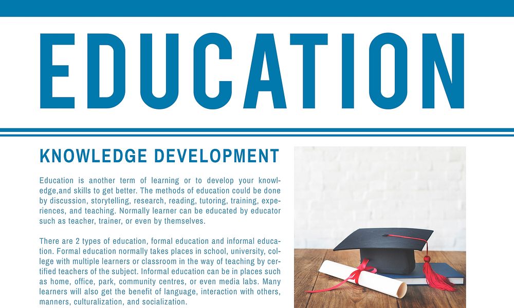 Graduation Hat Diploma Degree Knowledge Concept