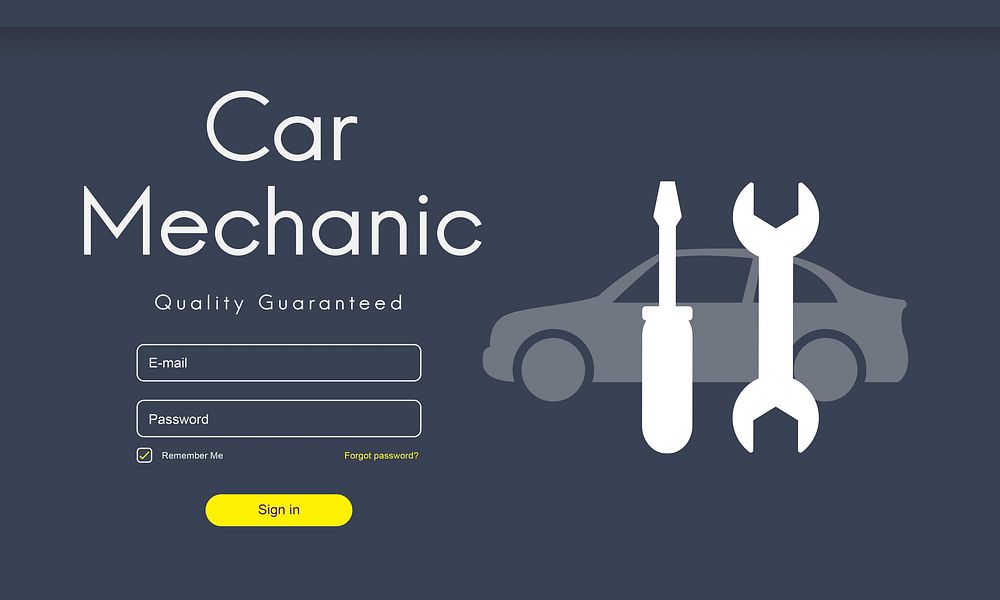 Automobile Car Mechanic Service Maintenance Concept