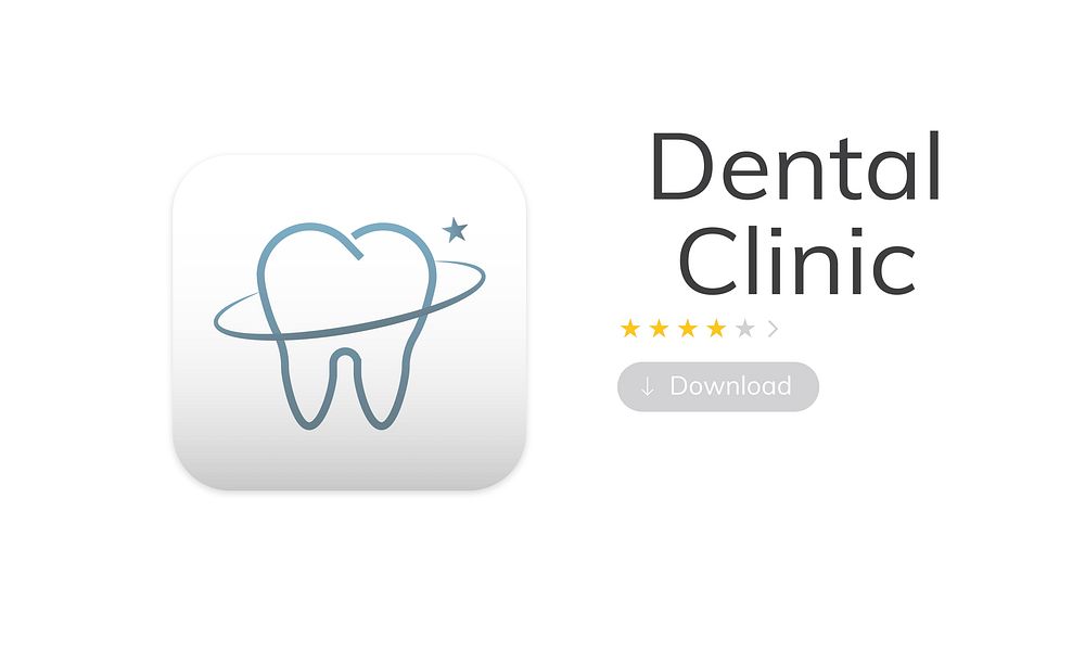 Illustration of dental care application