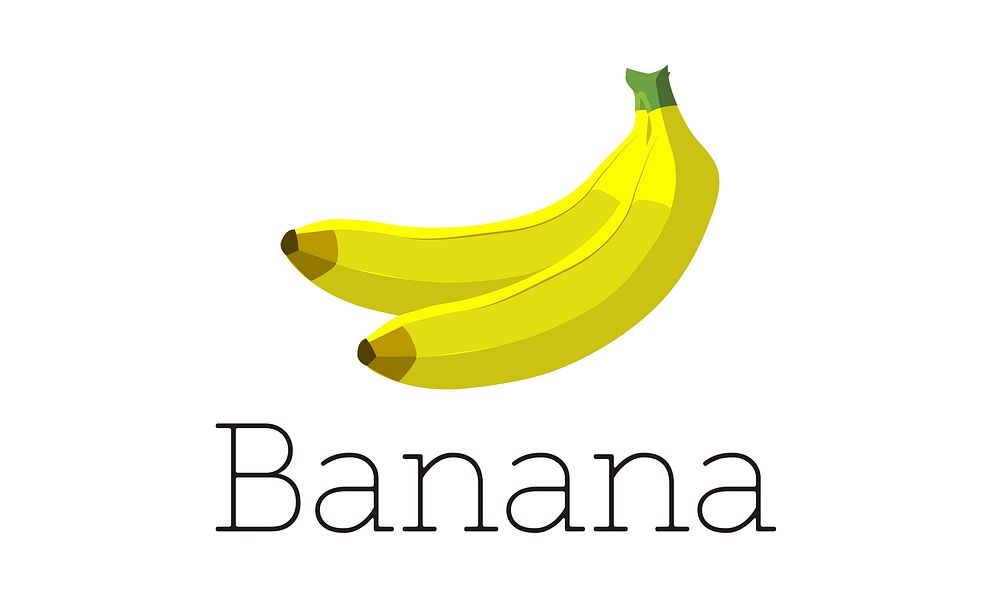 Natural ripe banana fruit potassium