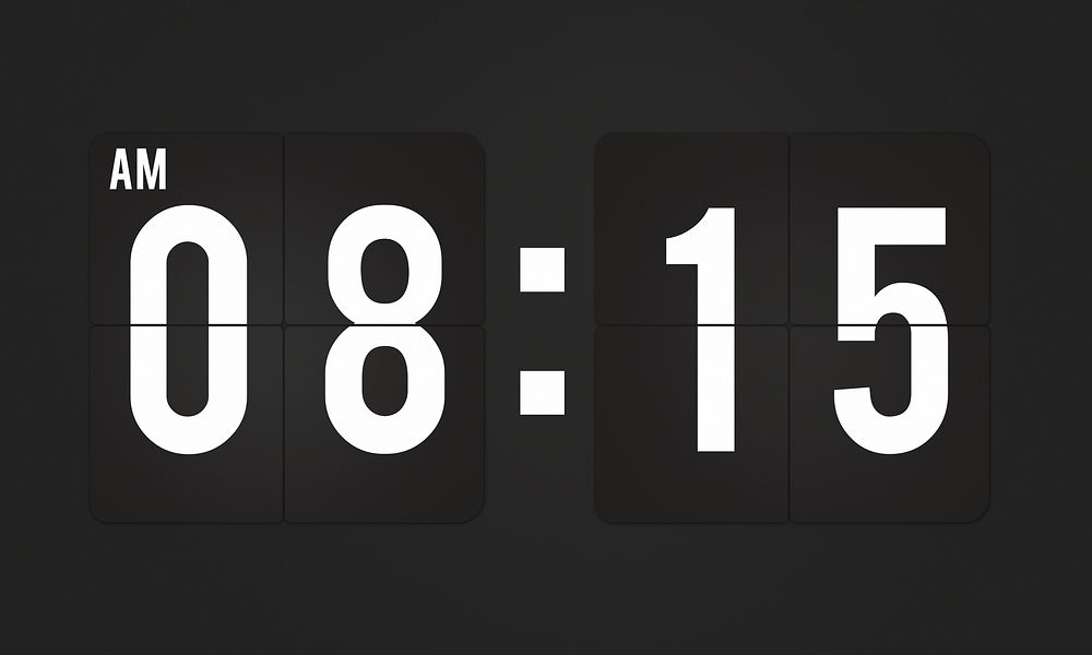Time And Date Clock Graphic Concept