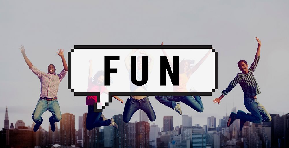 Fun Cheerful Enjoyment Entertainment Concept