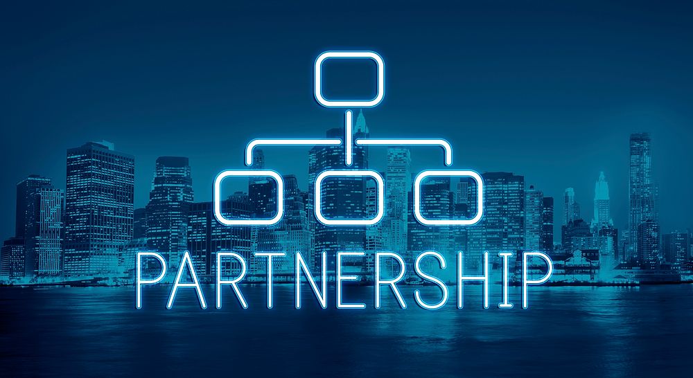 Partnership Organization Chart Business Company Concept