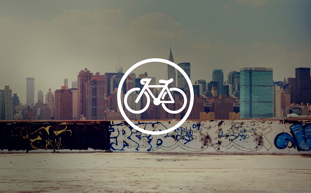 Bicycle Riding Bike Transportation Icon Concept