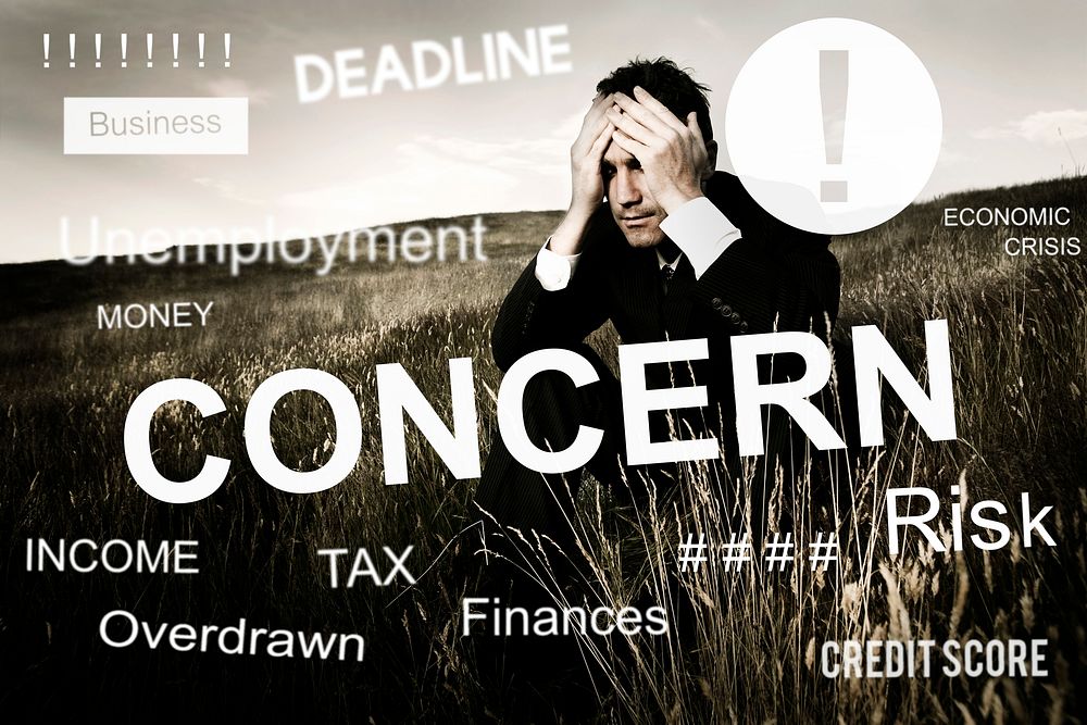 Business Problem Concern Worried Graphic Concept