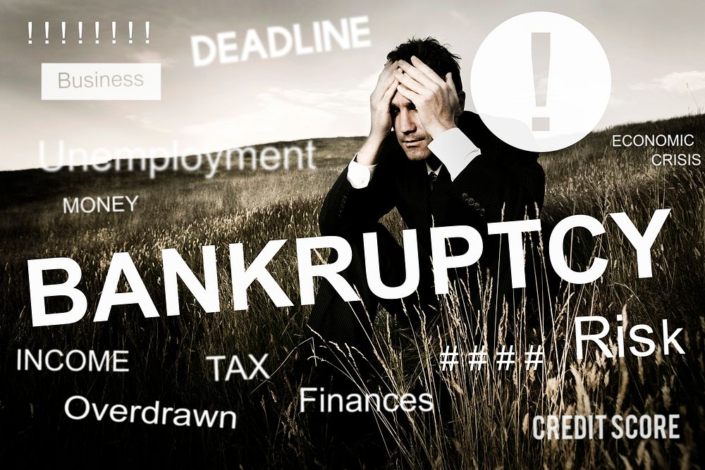 Business Failure Bankruptcy Financial Crisis Recession Concept