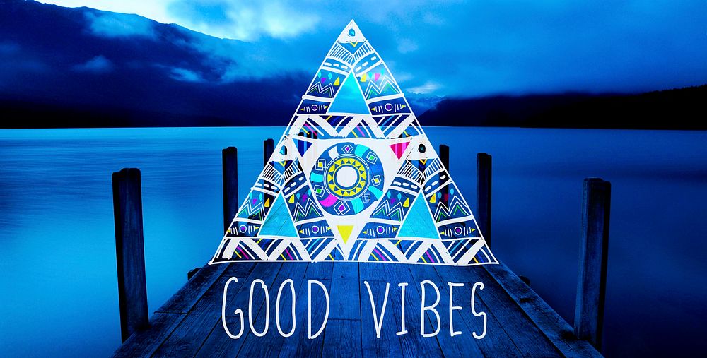 Good Vibes Positive Thinking Optimistic Concept