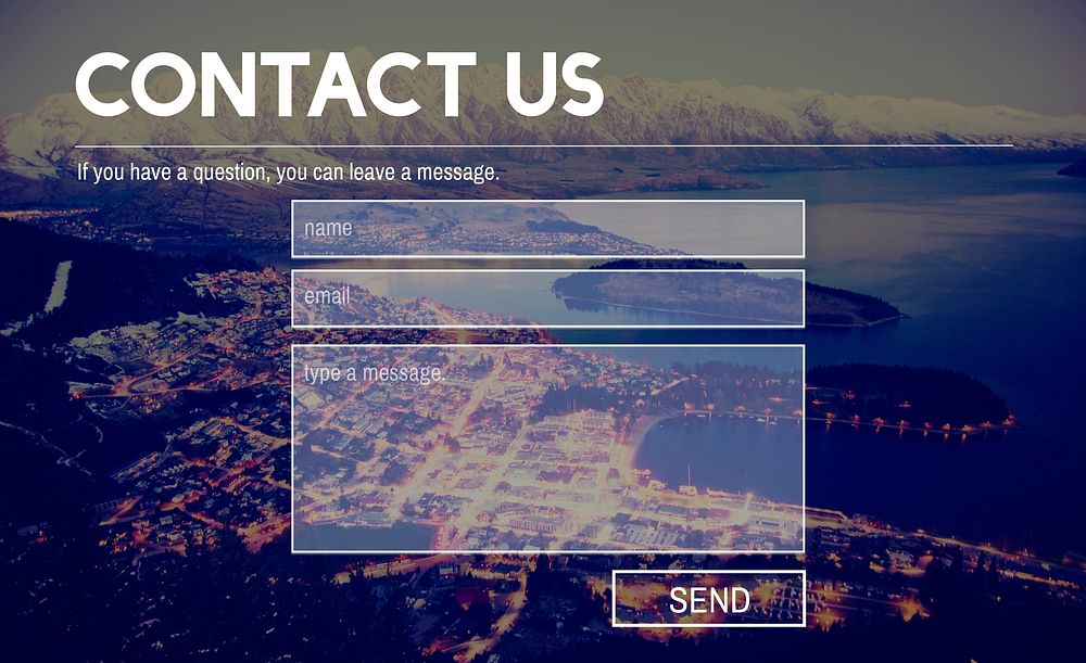 Contact Us Information Info Layout Concept
