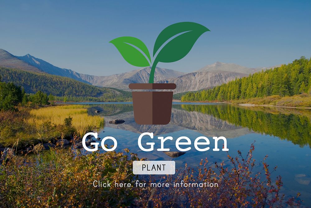 Go Green Gardning Conservation Environmental Concept
