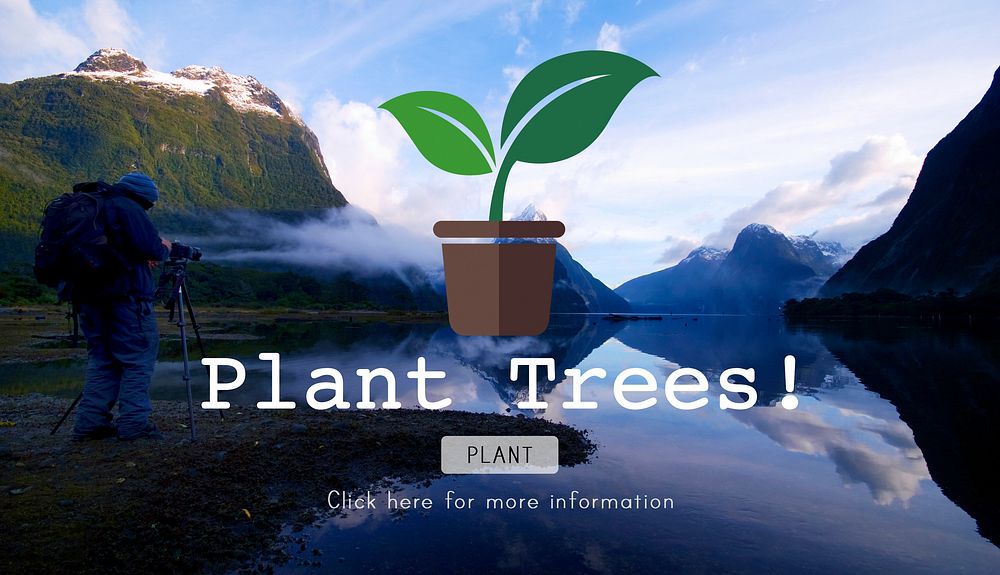 Planting Plant Plant Trees Green World Concept