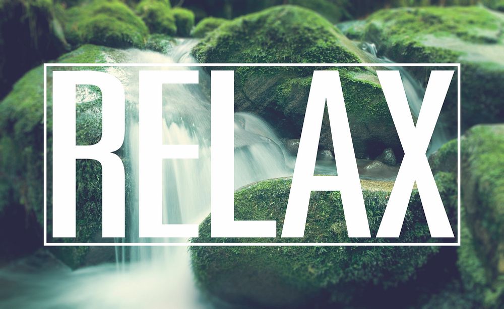 Relax Rest Relaxation Waterfall Lithophyte Concept