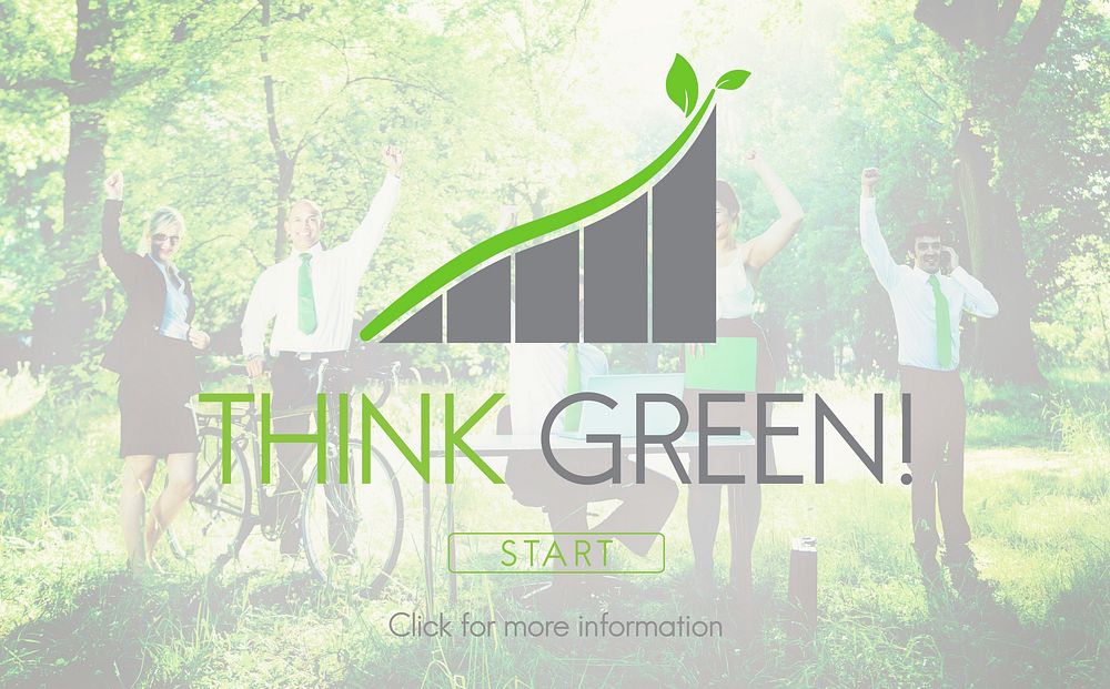 Think Green Business Environment Ecology Concept