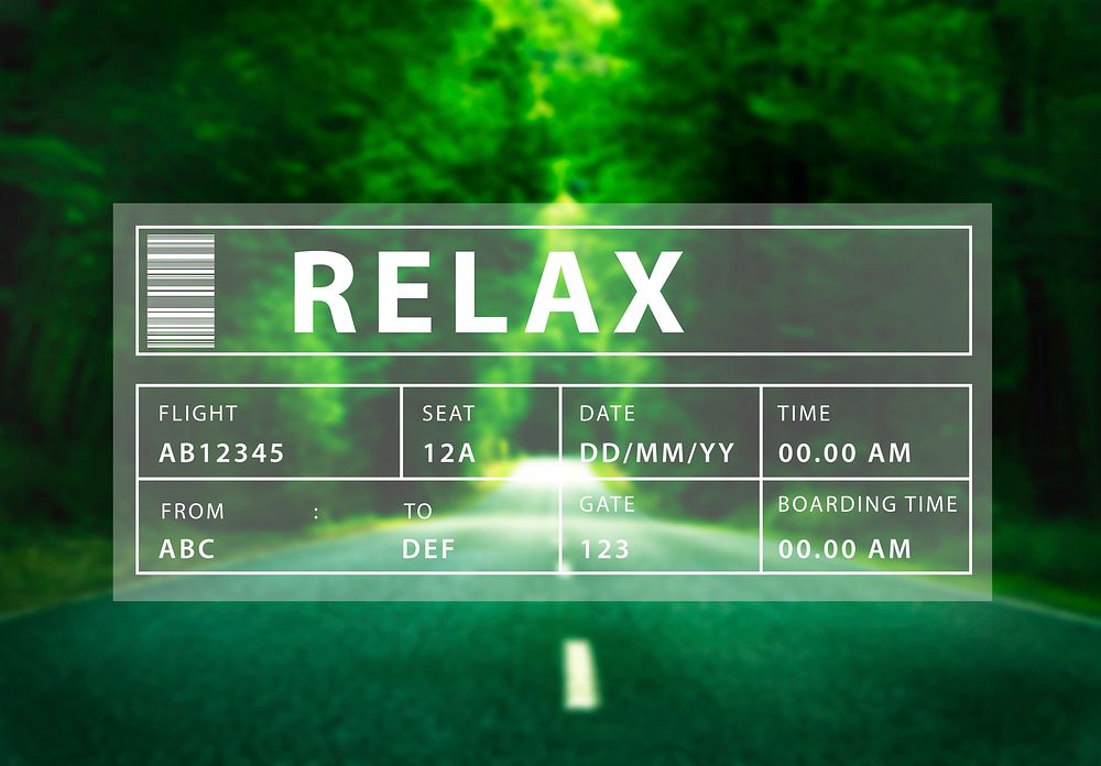 Holiday Travel Tourism Relaxation Graphic Concept