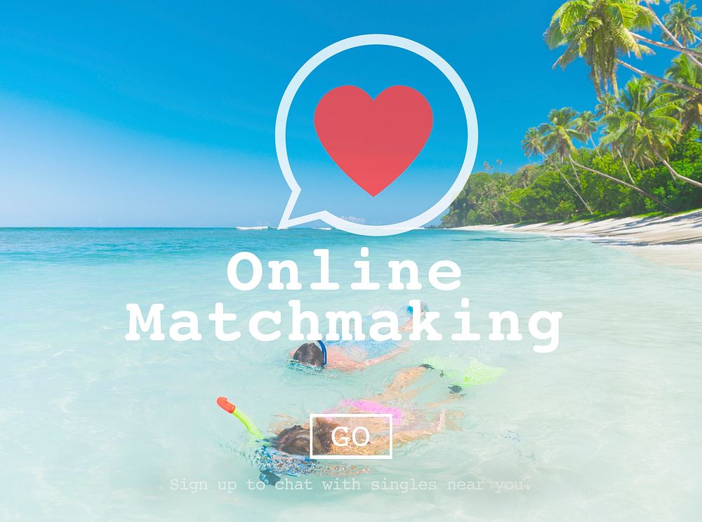 Online Matchmaking Dating Sign Up Concept