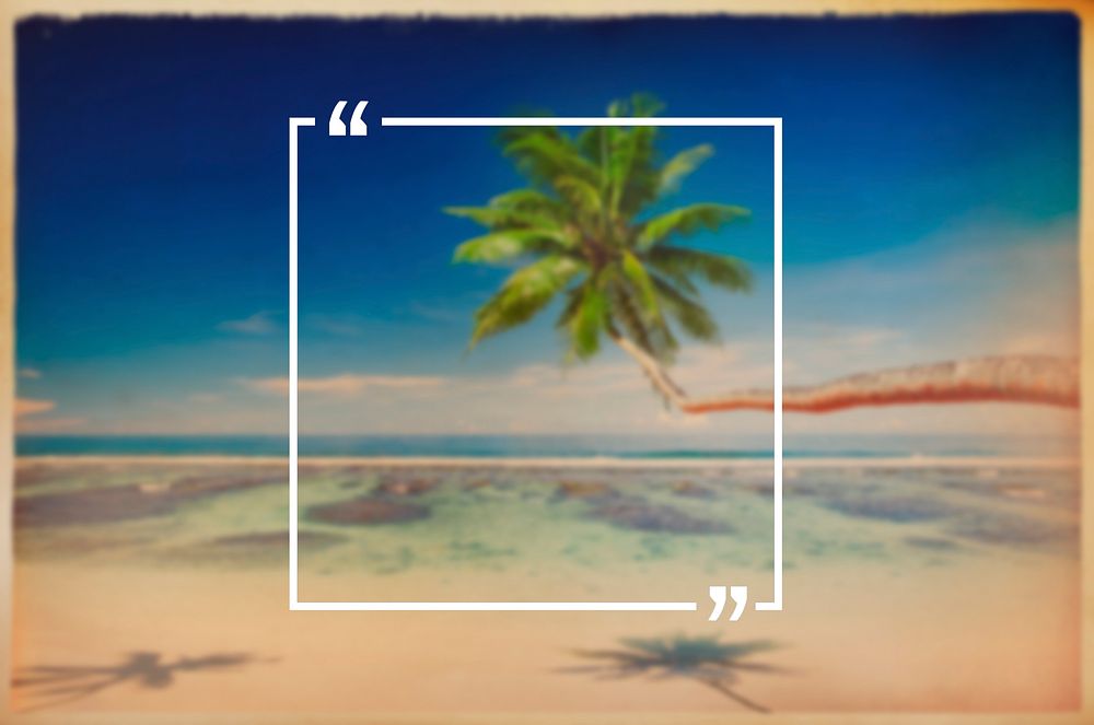 Holiday Summer Vacation Frame Pattern Concept