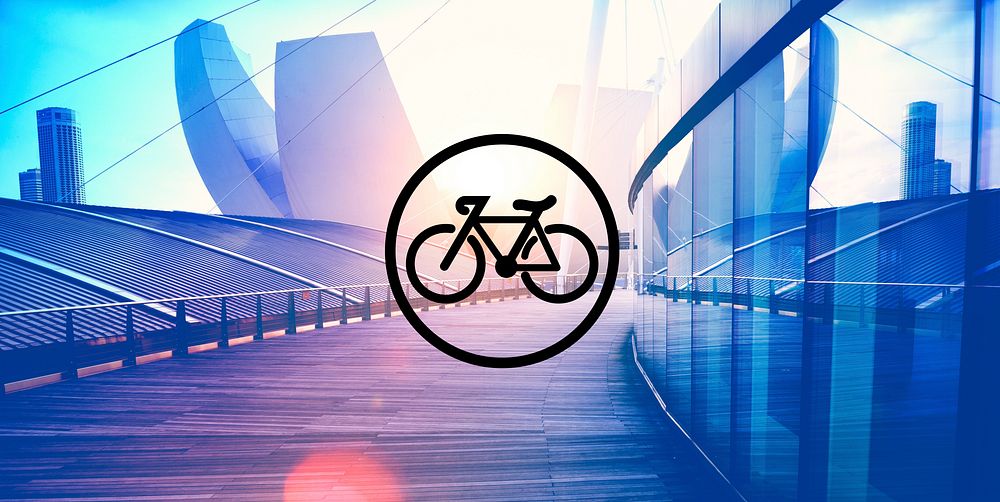 Bicycle Riding Bike Transportation Icon Concept