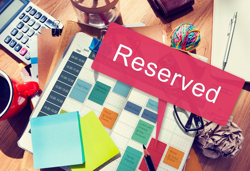 Reserved Private Restaurant Seating Service Setting Concept