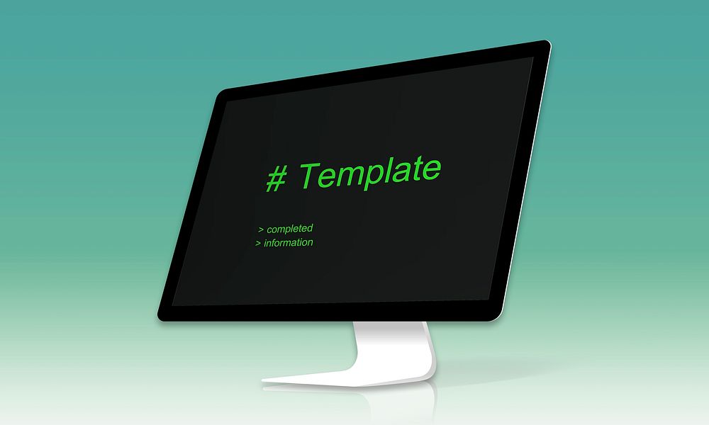 Cmputer Screen Show about Web Template Layout Word