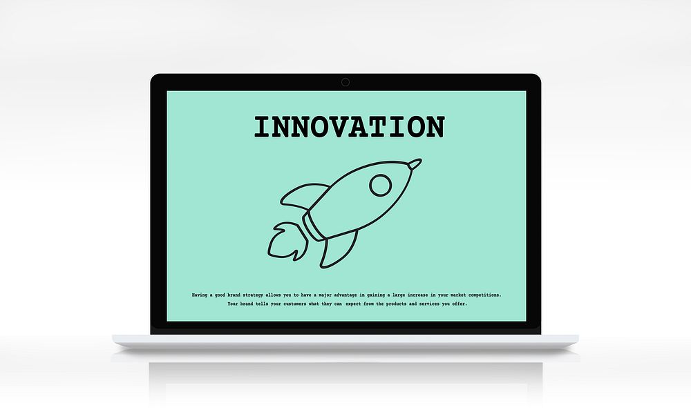Rocket Launch Spaceship Icon Innovation