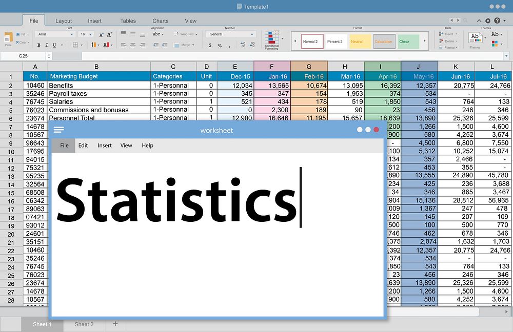 Statistics Stats Analysis Research Economic Financial Concept