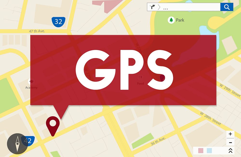 GPS Navigation Journey Location Concept