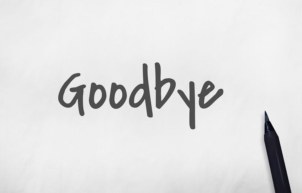 Goodbye Farewell Phrase Saying Leave Later Concept