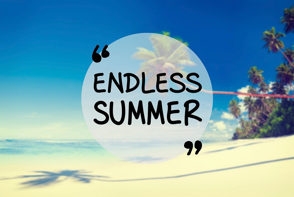 Endless Summer Beach Friendship Holiday Vacation Concept