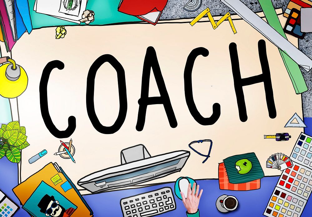 Coach Coaching Guide Instructor Leader Manager Tutor Concept
